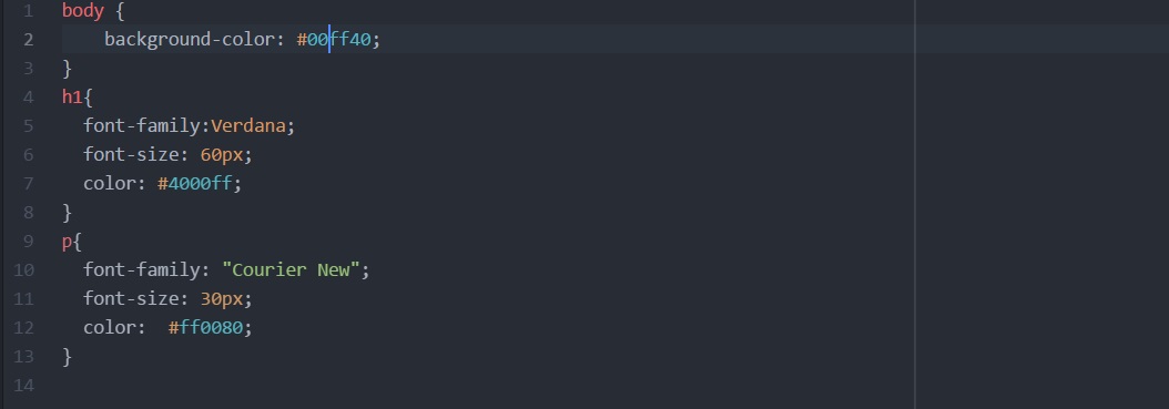 font color script